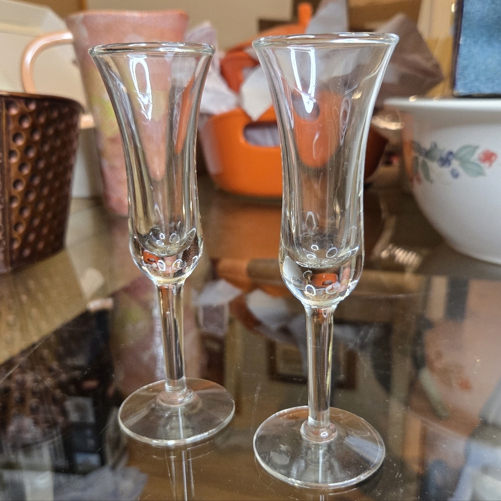 Vintage Holmegaard Aperitif Cordial Glasses Set Of 2